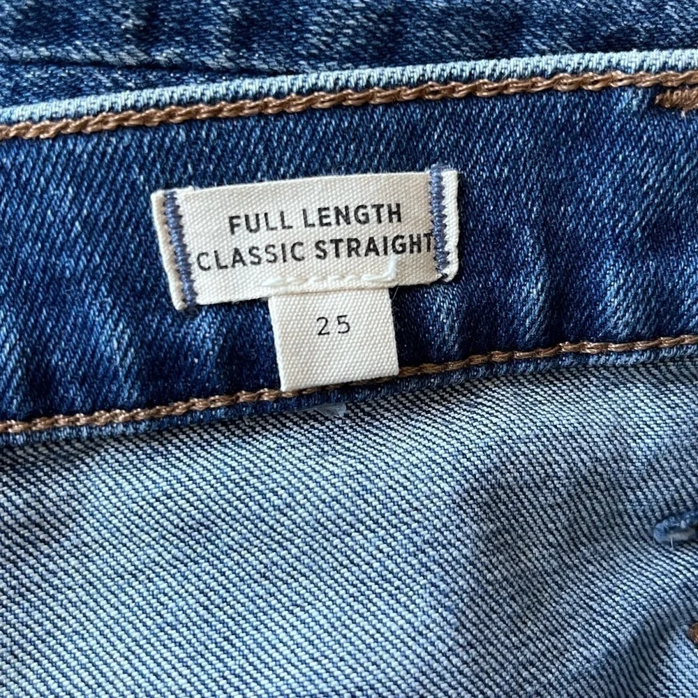 Madewell Classic Straight Jeans Marfield Wash Size 25